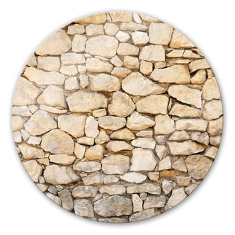 Glasbild Mauer 01 - rund Glasbild Mauer 01 - rund
