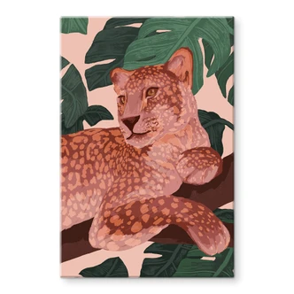 Tableau sur verre Goed Blauw - Golden Panther 