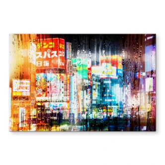 Glasbild Hugonnard - Hinter dem Fenster 