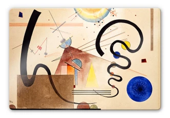 Glass Print Kandinsky - Two Movements 
