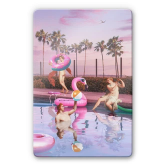 Glasschilderij Loose - Pool Party 