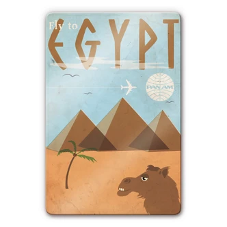 Glasbild PAN AM - Fly to Egypt  