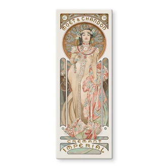 Glasschilderijen Mucha - Moët and Chandon: Dry Imperial - Panorama 