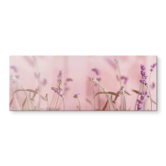 Tableau sur verre Lavande délicate 