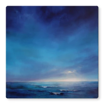 Tableau sur verre Schmucker - Rayon lumineux - carré 