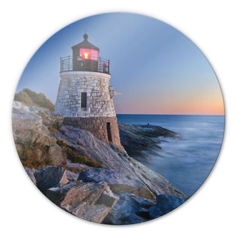 Glasbild Meerblick - rund 