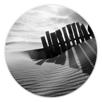 Stampa su vetro - Paesaggio sabbioso - tondo 