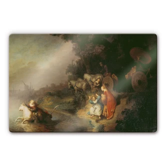 Tableau en verre - Rembrandt - L'enlèvement d'Europe, 1632 Tableau en verre - Rembrandt - L'enlèvement d'Europe, 1632