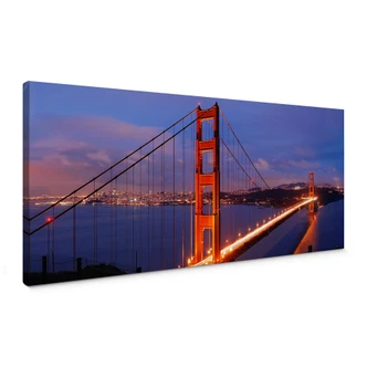 Tableau sur toile Golden Gate Bridge - Panorama 