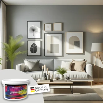 Vægmaling til indvendig mat WALLCOVER Farver Grå 