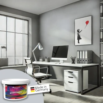 Vægmaling til indvendig mat WALLCOVER Farver Grå 