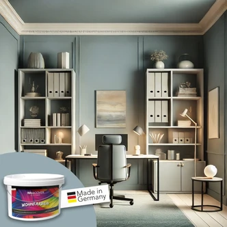 Grau Wandfarbe matt | Innenfarbe in Top-Qualität | elegante, moderne Atmosphäre schaffend Grau Wandfarbe matt | Innenfarbe in Top-Qualität | elegante, moderne Atmosphäre schaffend