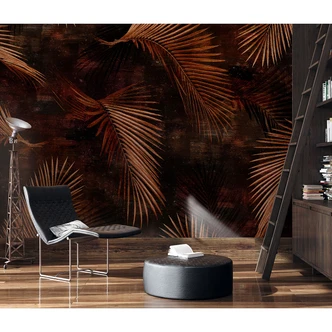 Guido Maria Kretschmer Fototapete Art Edition Glossy Palms bronze 