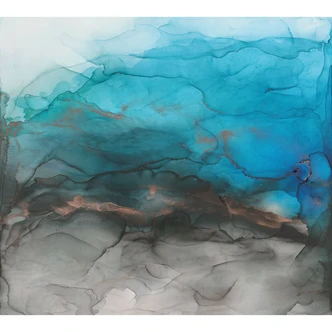 Guido Maria Kretschmer Fototapete Art Edition Liquid blau 300x270cm 