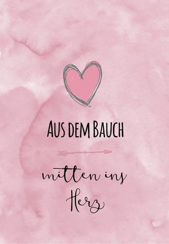 Gutschein zur Geburt - Mitten ins Herz 