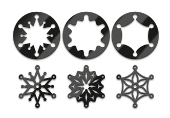 Acryldeko Sterne (6-teilig) 