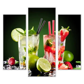 Wandbild Cocktail Hour (3-teilig) 