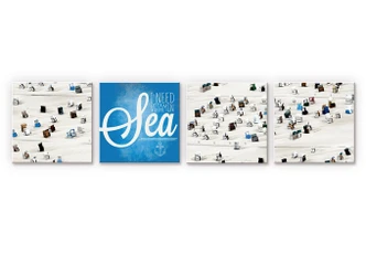 Wandbild Roeder - I need Vitamin Sea (4-teilig) 