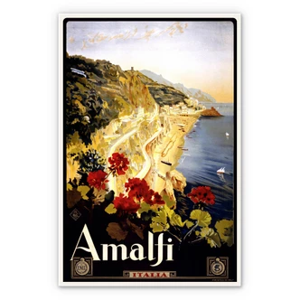 Wandbild Vintage Travel - Amalfi 
