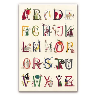 Wandbild Leffler - Das Alphabet 