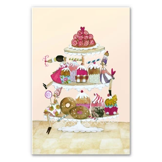 Wandbild Leffler - Glitzer Muffinparade 