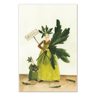 Wandbild Leffler - Ruccolamädchen 