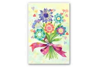 Wandbild Blanz - Blumenstrauß 