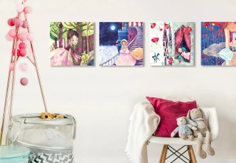 Wandbild Blanz - Märchen-Set (4-tlg.) 
