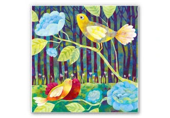 Wandbild Blanz - Vögel im Wald 