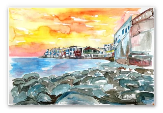 Wandbild Bleichner - Magnificent Mykonos 