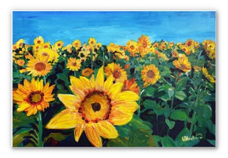 Wandbild Bleichner - Sunflower Fields 