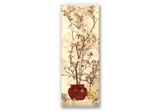 Tableau Forex - Coleman - Nature morte avec azalées dans un vase chinois - Panorama 