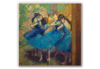 Wandbild Degas - Die blauen Tänzerinnen 