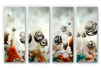 Wanddecoratie Fedrau - Paradijselijk (4-delig) 