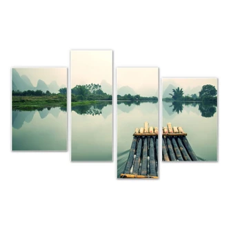 Tableau Forex - Descente du fleuve en Chine (4 parties) 