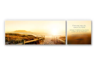 Wanddecoratie For One Minute (2-delig) 