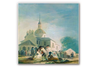 Wandbild de Goya - Die Einsiedelei des hl. Isidor 