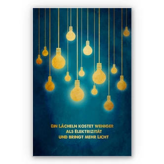 Wandbild Ein Lächeln kostet weniger 