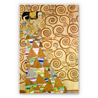 Wanddecoratie Gustav Klimt - De Verwachting 