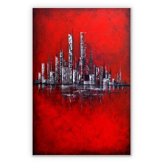 Wandbild Fedrau - Rot 
