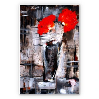 Wandbild Niksic - Leuchtend Rot 