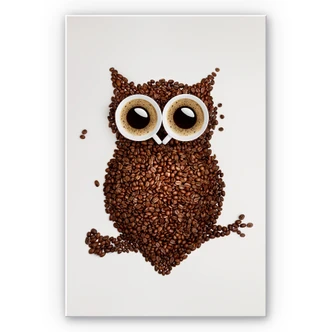 Wandbild Kaffeeeule 