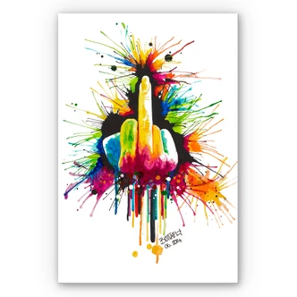 Wandbild Buttafly - Fuck the System 