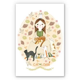 Wandbild Loske - Cat Lover 