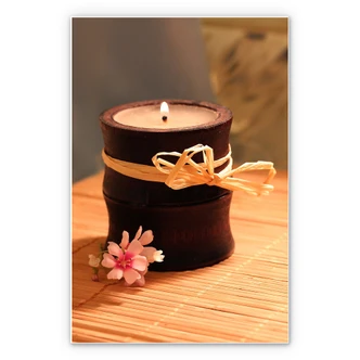 Wandbild Wellness Candle 