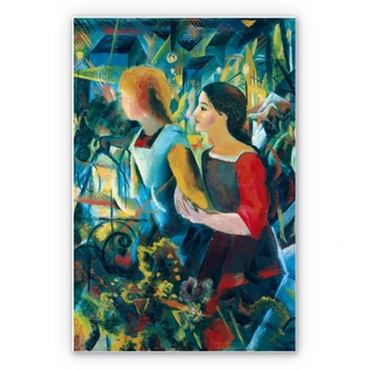 Wandbild Macke - Zwei Mädchen 