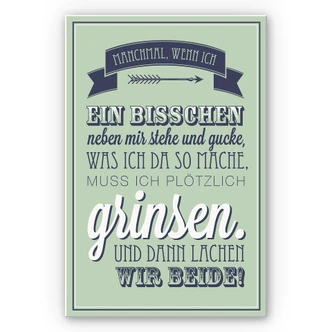 Wandbild Manchmal, wenn ich ein bisschen neben mir stehe... 