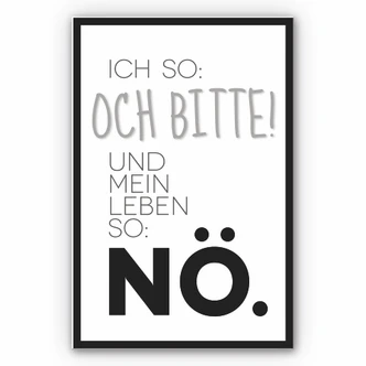Wandbild Und mein Leben so... 