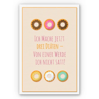 Wandbild Ich mache jetzt drei Diäten... 