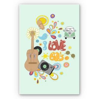 Wandbild Loske - I love the 60s 